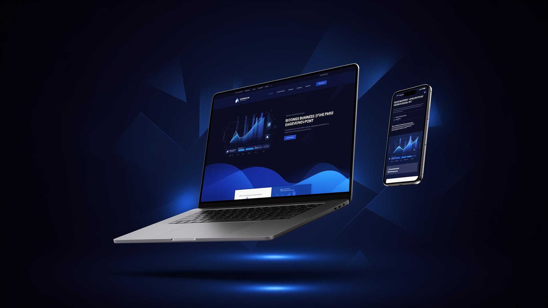 Premium responsive websites designed by MLH Design Co. shown on laptop and mobile