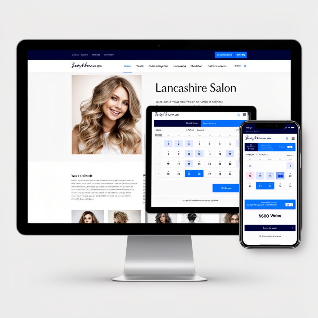 Pendle Hair Studio website preview